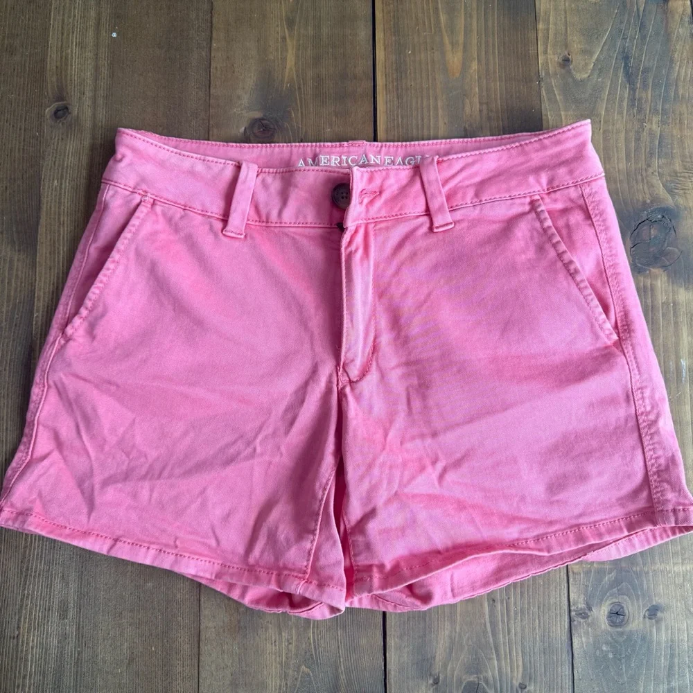 American Eagle Outfitters Pink Denim Shorts